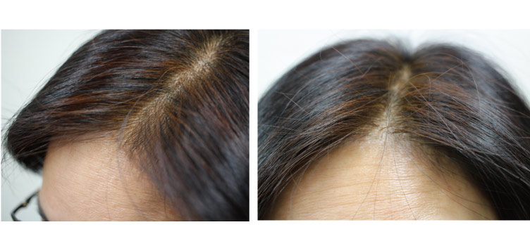 ヘナをした直後のハリ・コシ効果